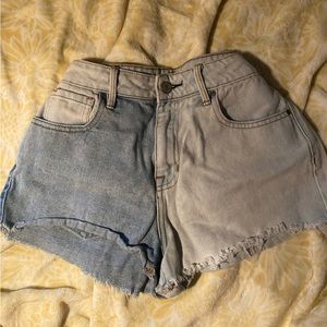 Pacsun Multicoloured denim shorts size 25